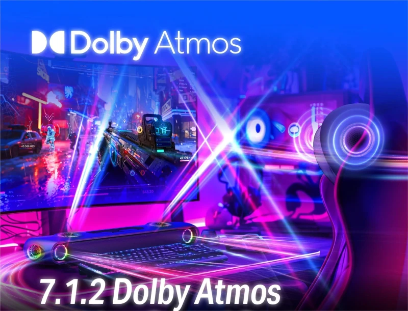 OXS Soundbar gamingowy Thunder Pro+ Gamingowy 7.1.2 Bluetooth Dolby Atmos