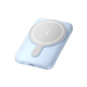 Magnetyczny Powerbank bezprzewodowy Vention FHS 5000mAh Niebieski