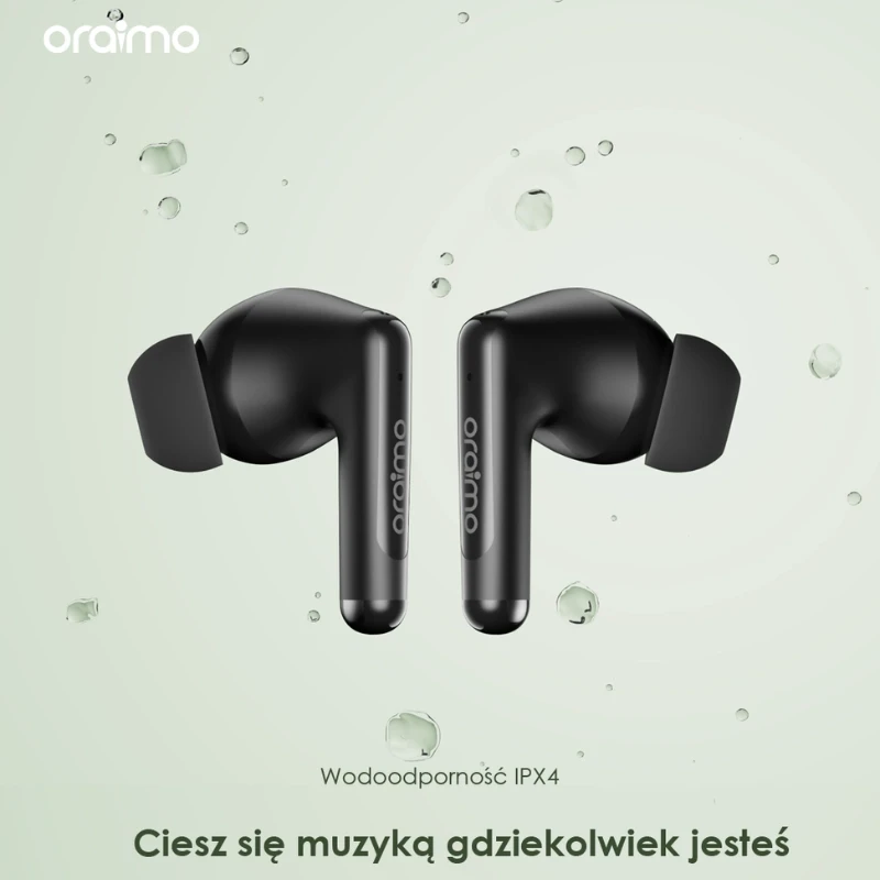 Oraimo słuchawki bezprzewodowe douszne SpaceBuds Neo Czarne