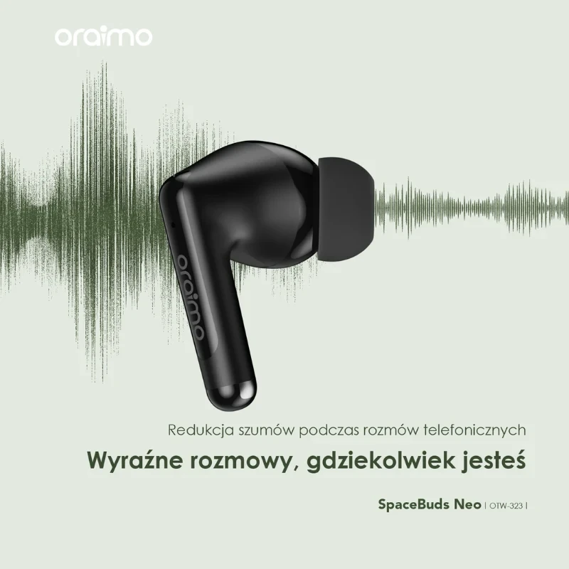Oraimo słuchawki bezprzewodowe douszne SpaceBuds Neo Zielone