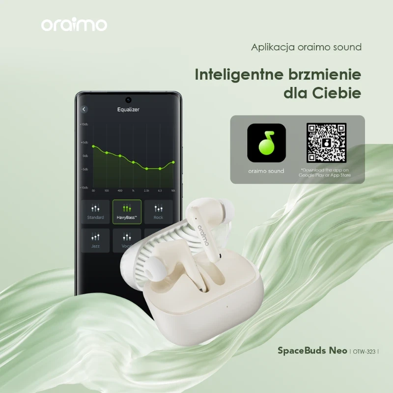 Oraimo słuchawki bezprzewodowe douszne SpaceBuds Neo Niebieskie