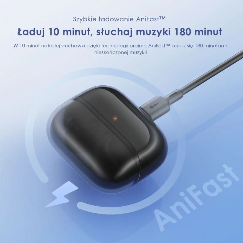 Oraimo słuchawki bezprzewodowe douszne SpaceBuds Z granatowe ANC