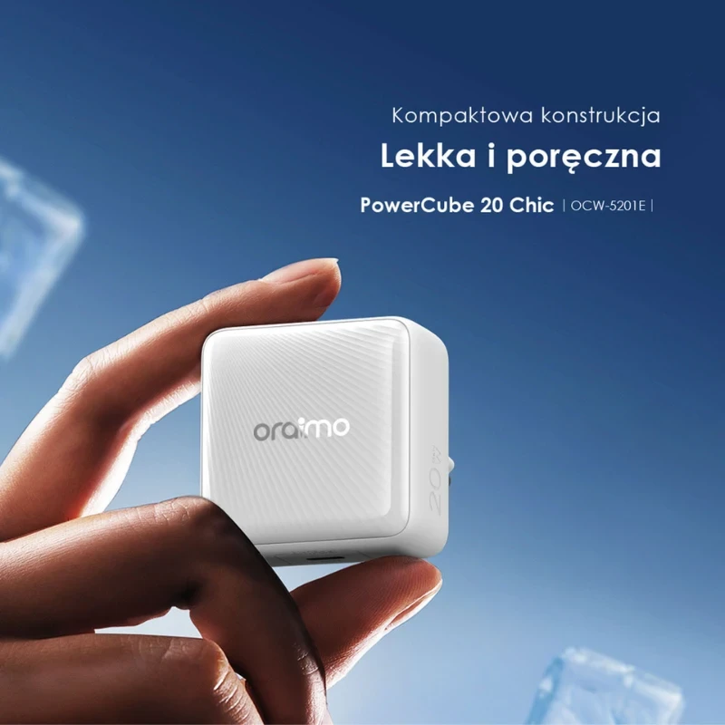 Oraimo ładowarka sieciowa 20 Chic Czarna GaN 20W