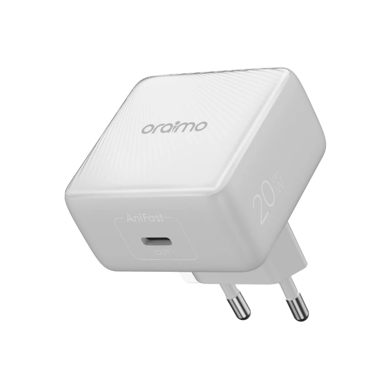 Oraimo ładowarka sieciowa 20 Chic Biała GaN 20W Kabel USB-C