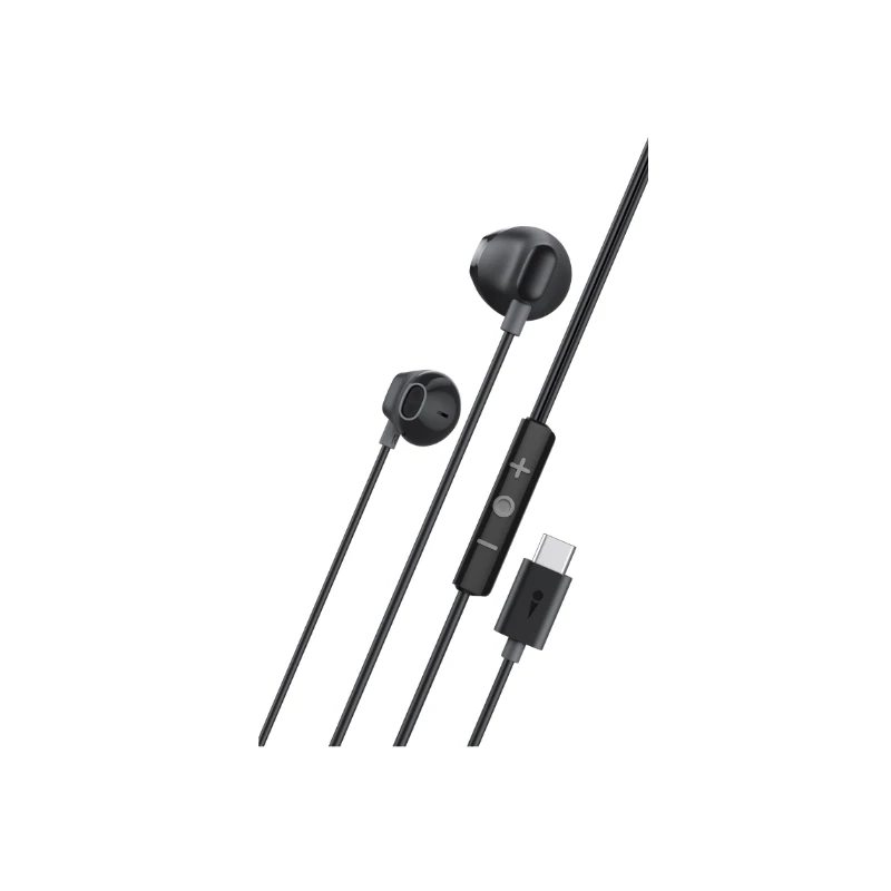 Oraimo słuchawki douszne przewodowe Halo Airy czarne USB-C