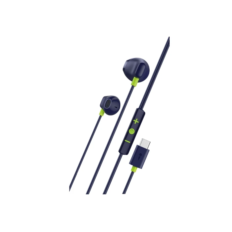 Oraimo słuchawki douszne przewodowe Halo Airy niebieskie USB-C