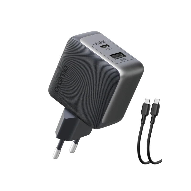 oraimo-powercube-GaN-36-pro-Ładowarka-sieciowa-USB-C + USB-C-podwójna-Szybkie-ładowanie