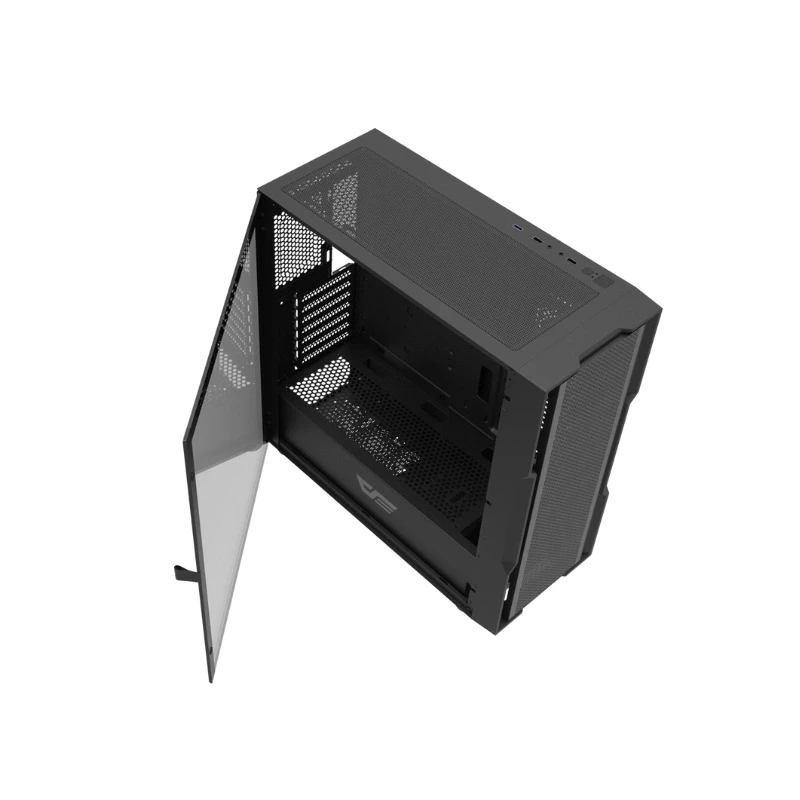 Obudowa Darkflash DK431 Mesh ATX Mid-Tower – panel mesh, RGB z góry