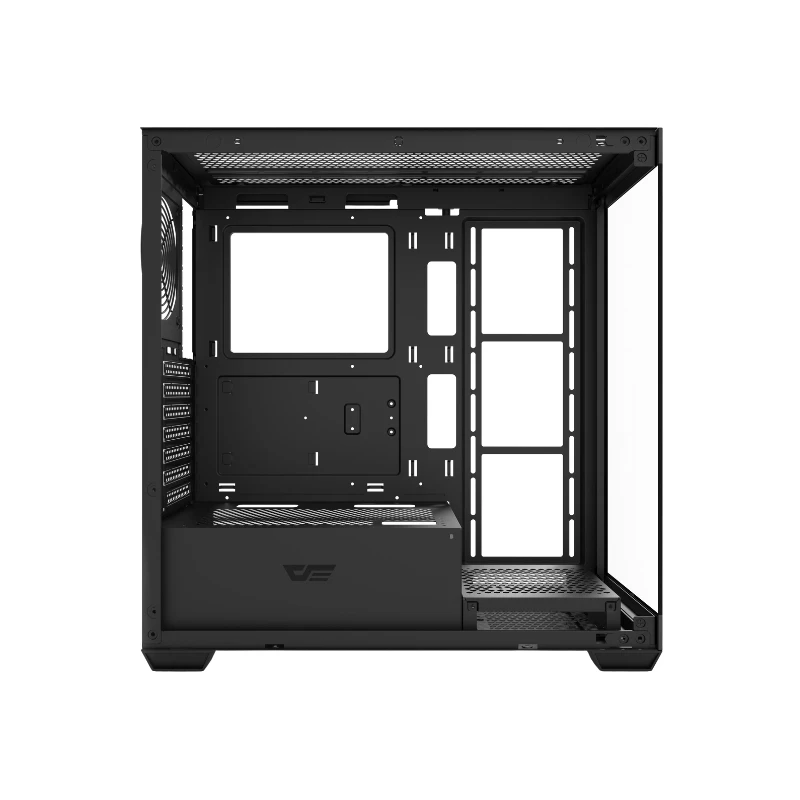 Obudowa Darkflash DS900 ATX Mid-Tower – RGB, szkło hartowane otwarta