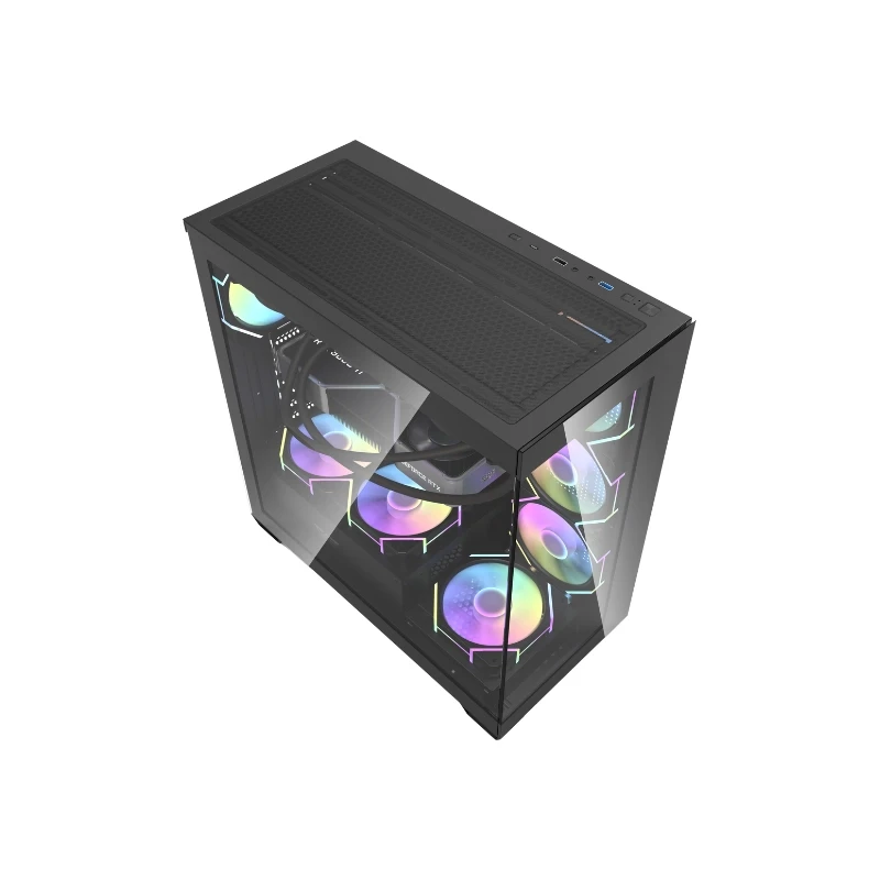 Obudowa Darkflash DS900 ATX Mid-Tower – RGB, szkło hartowane z góry