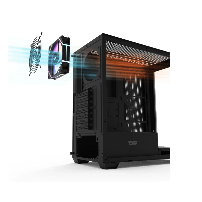 Obudowa Darkflash DS900 ATX Mid-Tower – RGB, szkło hartowane powietrze