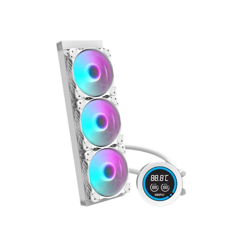 Chłodzenie wodne DN360D WHITE 360mm – Design ARGB, mocne chłodzenie CPU stoi