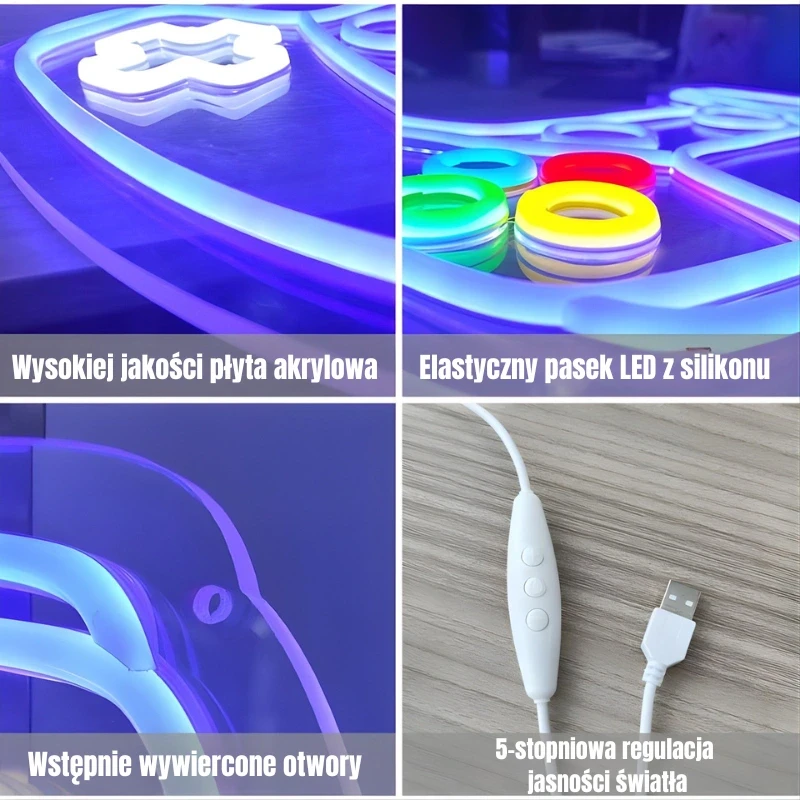 Neon-LED-PS5-Controller-Gamepad-Regulacja-jasności-USB-3.webp