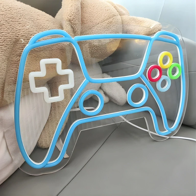 Neon-LED-PS5-Controller-Gamepad-Regulacja-jasności-USB-4.webp