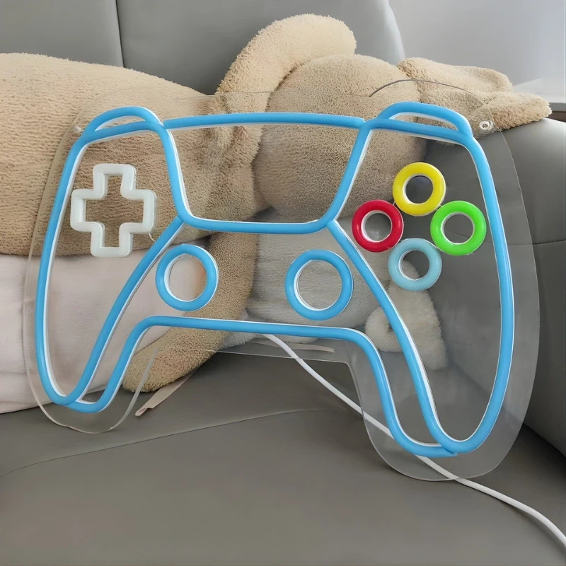 Neon-LED-PS5-Controller-Gamepad-Regulacja-jasności-USB-5.webp