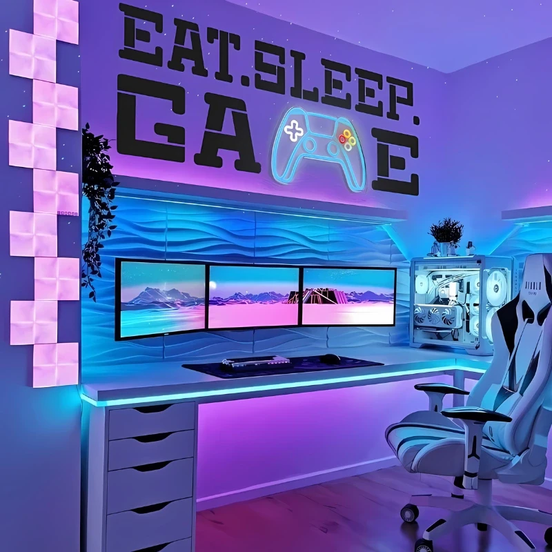 Neon-LED-PS5-Controller-Gamepad-Regulacja-jasności-USB-12.webp