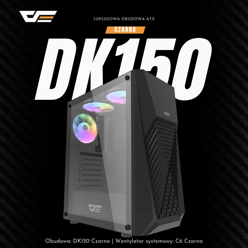 Obudowa DarkFlash DK150 Black – styl, przestrzeń