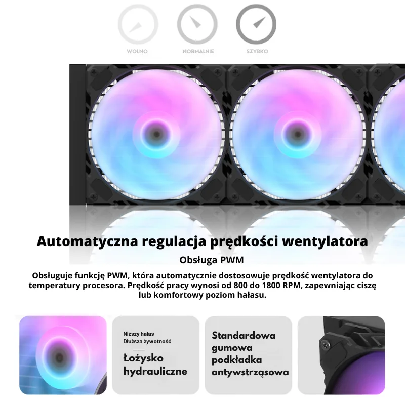 Cicha praca, dynamiczna regulacja PWM