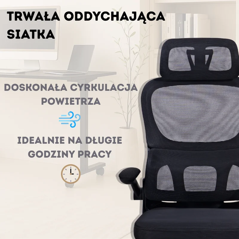 Siatkowe oparcie fotela Breeze 8B