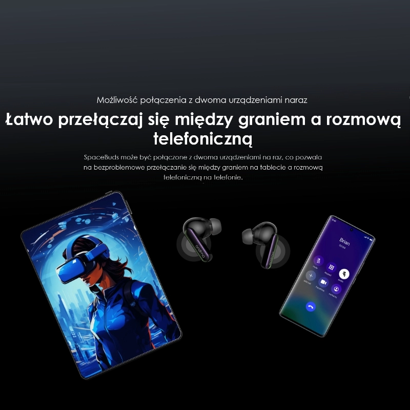 Oraimo słuchawki bezprzewodowe douszne FreePods 5