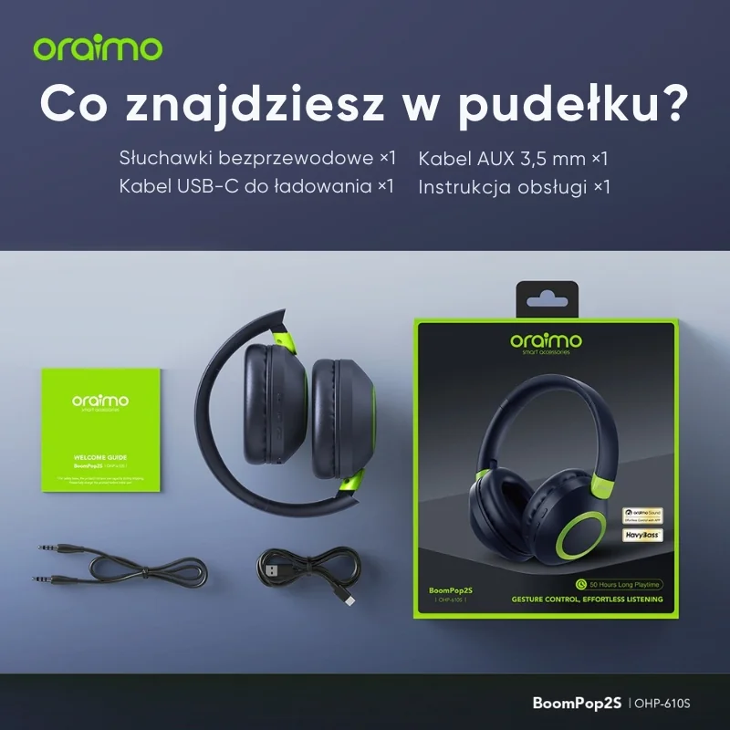 Co w zestawie oraimo sound BoomPop 2S