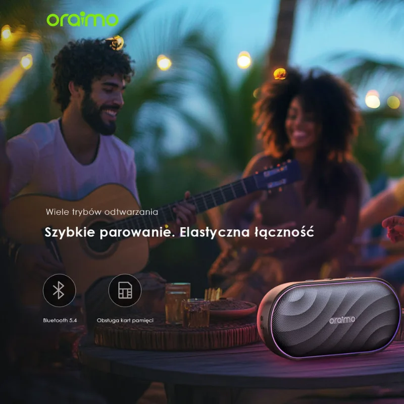 Oraimo Głośnik bezprzewodowy Bluetooth SpaceBox Szary