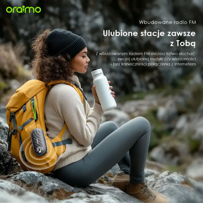 Oraimo Głośnik bezprzewodowy Bluetooth SpaceBox Szary