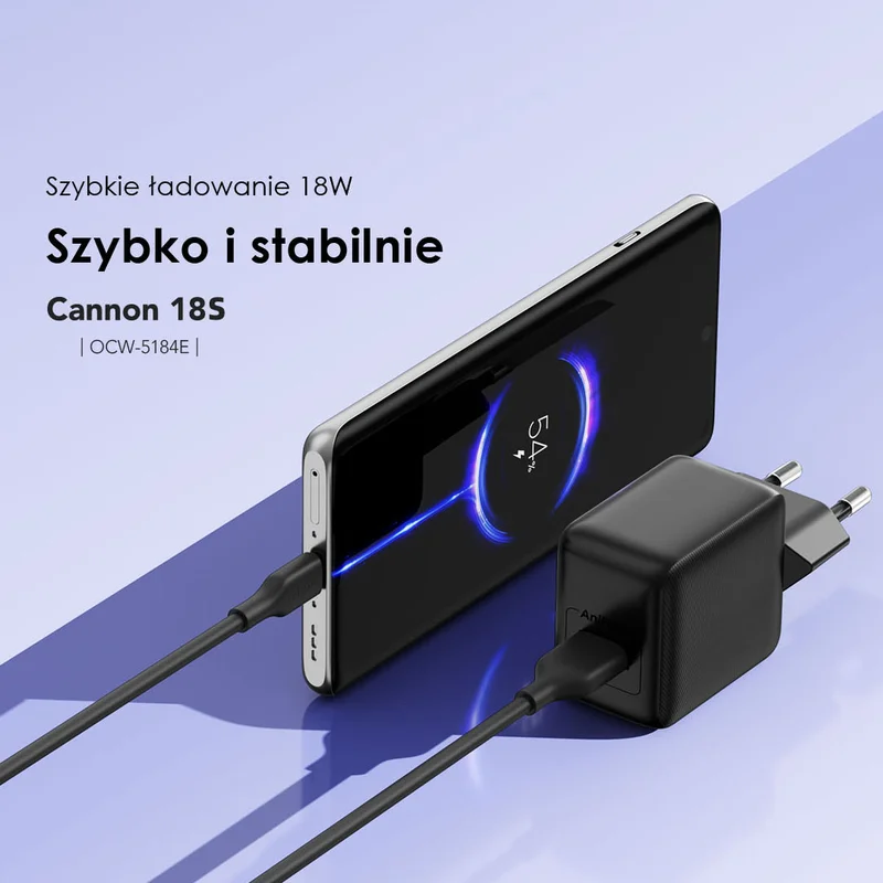 Oraimo ładowarka sieciowa Cannon 18S czarna 18W